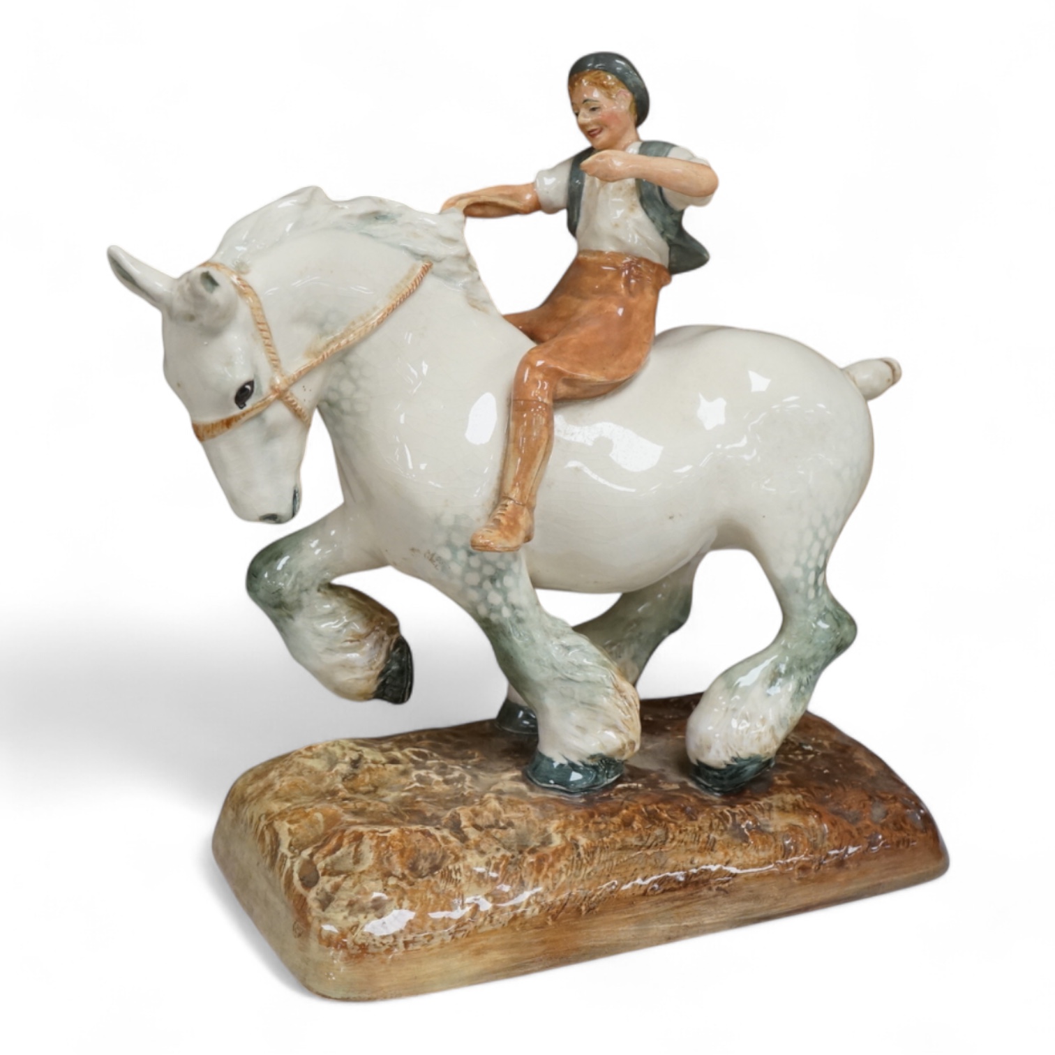 A Royal Doulton figure, ‘The Farmer's Boy’, HN 2520, 24cm wide.